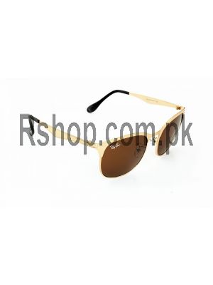 Ray-Ban Flat Metal Frame Gold-Brown Sunglasses Price in Pakistan