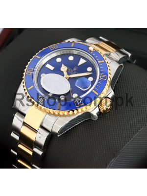 Rolex Submariner Blue Dial Two Tone Watch (Swiss Quality ETA Movement 2836) Price in Pakistan