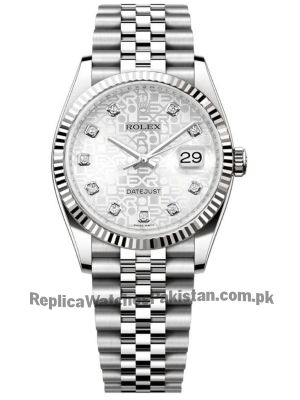 Rolex datejust computer dial silver Watch