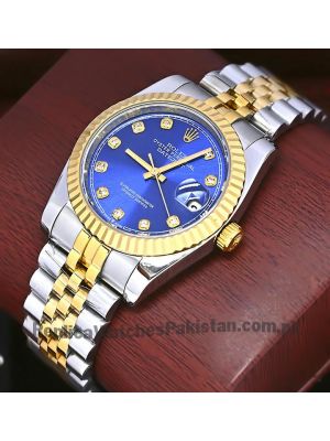 Rolex DateJust Diamond Blue Dial Watch