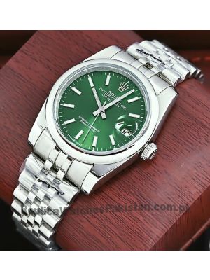 Rolex DateJust Green Dial Watch