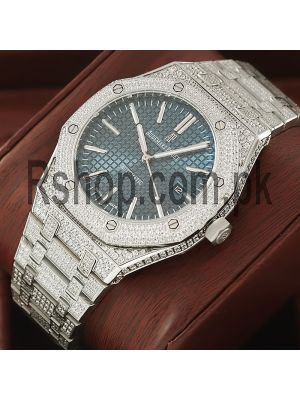 Audemars Piguet Royal Oak Automatic Blue Dial Diamond Watch Price in Pakistan