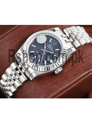 Rolex Datejust Blue Fluted Motif Dial Ladies Watch Price in Pakistan