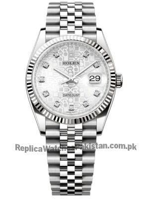 Rolex datejust computer dial silver Watch
