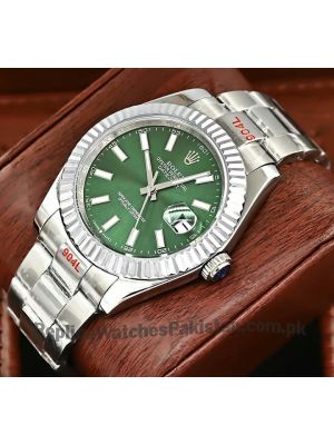 Rolex Datejust Green Dial Watch