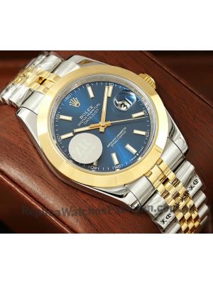 Rolex Datejust Two-Tone Blue Dial Swiss Watch