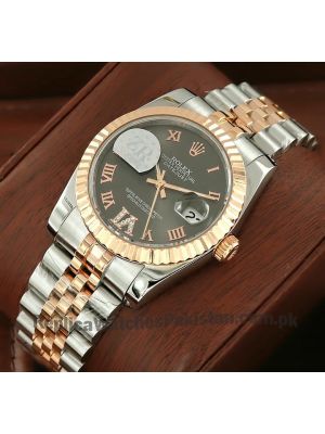 Rolex Datejust Two Tone Swiss Watch