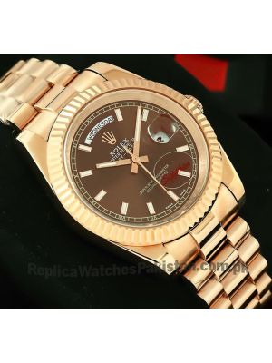 Rolex Day Date Rose Gold Watch