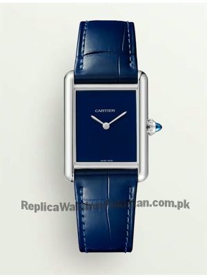 Cartier Tank Must Blue Ladies Watch