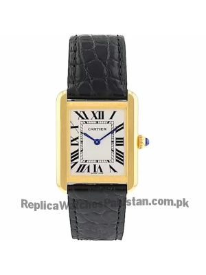 Cartier Tank Solo Leather Straps Watch