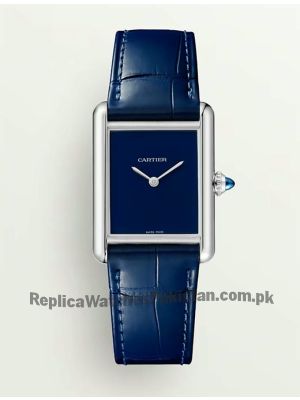 Cartier Tank Must Blue Ladies Watch