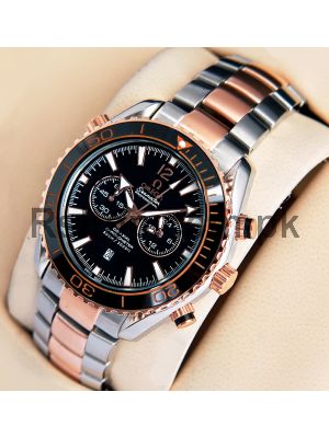 Omega Seamaster Planet Ocean Chronograph Two Tone Watch Price in Pakistan