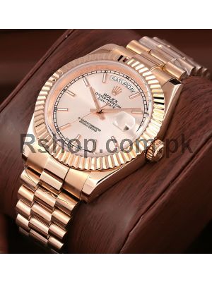 Rolex Day Date President Rose Gold Watch Price in Pakistan
