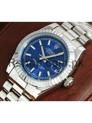 Rolex Lady-Datejust Blue Dial Watch Price in Pakistan